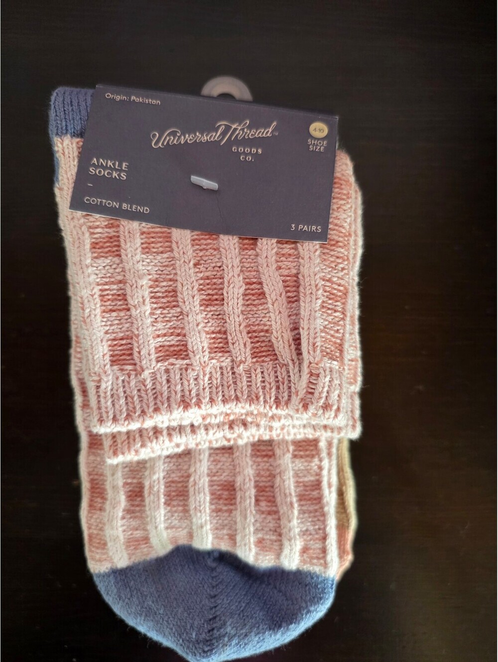 Women's Waffle 3pk Ankle Socks - Universal Thread - BNWT